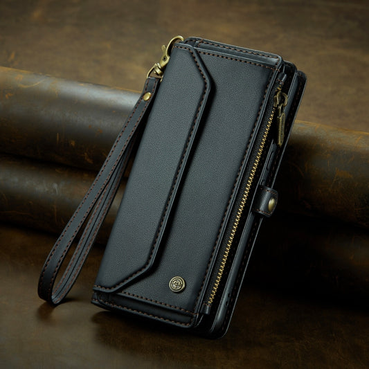 For Google Pixel 8 Pro CaseMe C36 Card Slots Zipper Wallet RFID Anti-theft Leather Phone Case(Black) by CaseMe