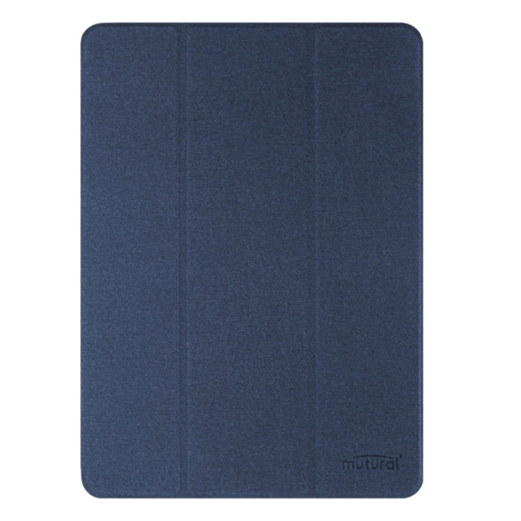 For iPad Air 13 2025 / 2024 Mutural YASHI Series Tablet Leather Smart Case(Blue) by Mutural