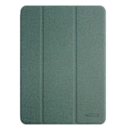 For iPad Air 11 2025 / 2024 Mutural YASHI Series Tablet Leather Smart Case(Green) by Mutural