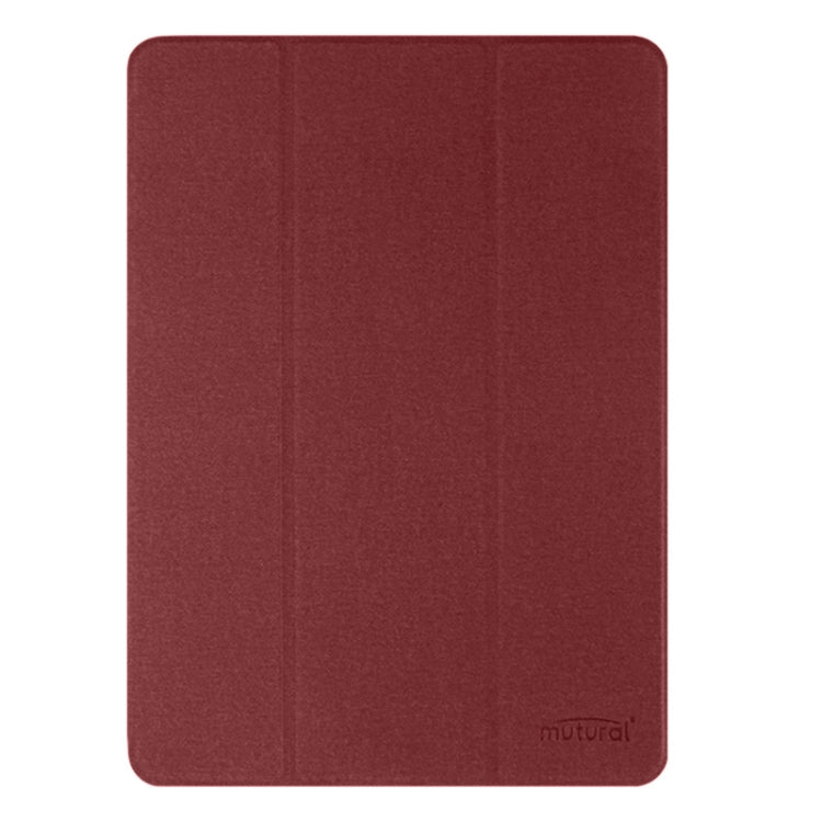 For iPad Air 11 2025 / 2024 Mutural YASHI Series Tablet Leather Smart Case(Red) by Mutural