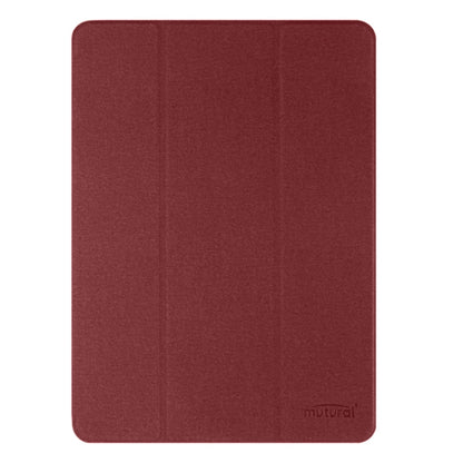 For iPad Air 11 2025 / 2024 Mutural YASHI Series Tablet Leather Smart Case(Red) by Mutural