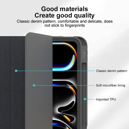 For iPad Air 11 2025 / 2024 Mutural YASHI Series Tablet Leather Smart Case(Red) by Mutural