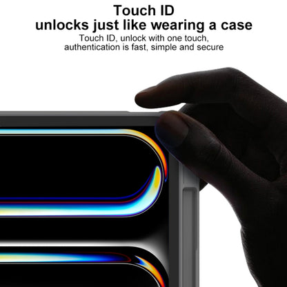 For iPad Air 11 2025 / 2024 Mutural YASHI Series Tablet Leather Smart Case(Blue) by Mutural