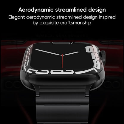 For Apple Watch Ultra 2 49mm PG60 Single Bead Bamboo Joint Titanium Metal Watch Band(Graphite Black) by bashfashion