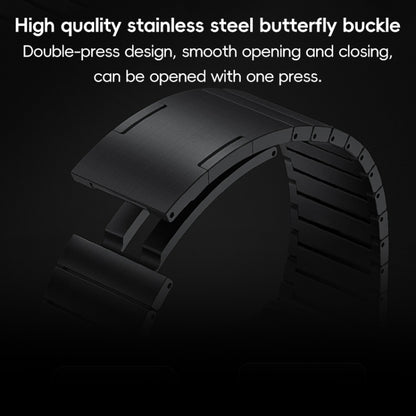 For Apple Watch Series 9 45mm PG60 Single Bead Bamboo Joint Titanium Metal Watch Band(Silver) by bashfashion
