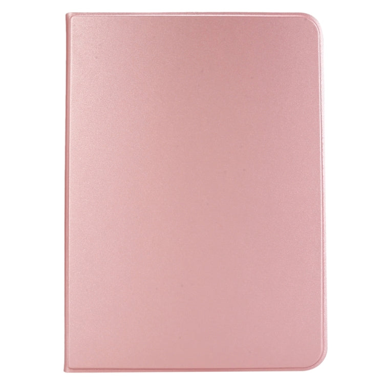 For iPad Pro 13 2025 / 2024 Stretch Voltage Plain Leather Smart Tablet Case(Rose Gold)