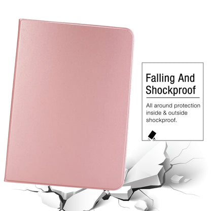 For iPad Pro 13 2025 / 2024 Stretch Voltage Plain Leather Smart Tablet Case(Rose Gold)