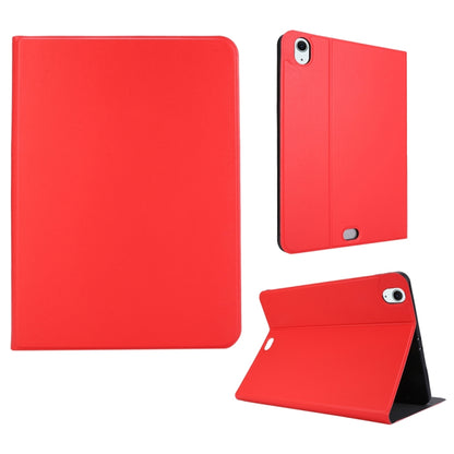 For iPad Air 13 2025 / 2024 Stretch Voltage Plain Leather Smart Tablet Case(Red) by bashfashion