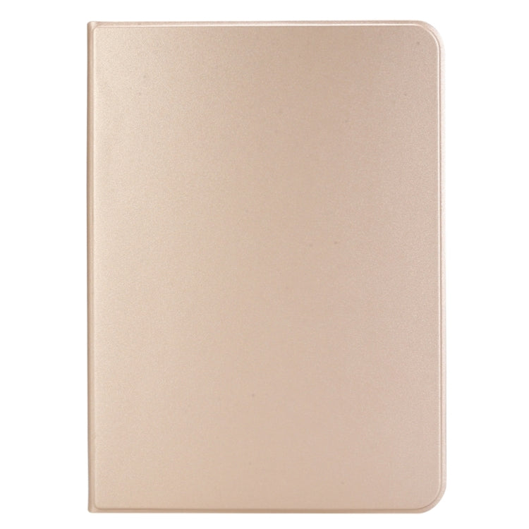 For iPad Air 13 2025 / 2024 Stretch Voltage Plain Leather Smart Tablet Case(Gold) by bashfashion