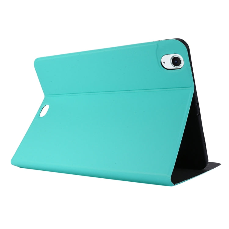 For iPad Air 13 2025 / 2024 Stretch Voltage Plain Leather Smart Tablet Case(Green) by bashfashion
