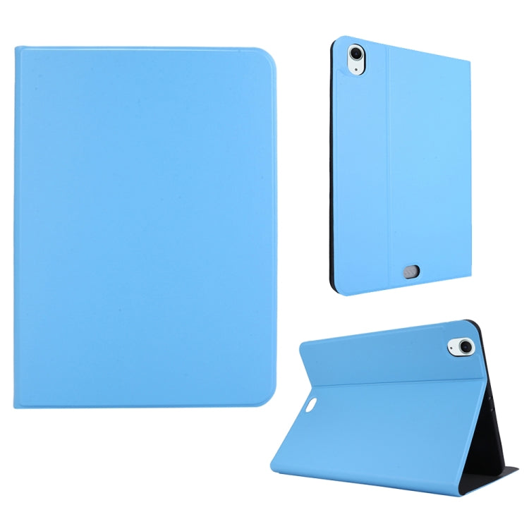 For iPad Air 13 2025 / 2024 Stretch Voltage Plain Leather Smart Tablet Case(Light Blue) by bashfashion