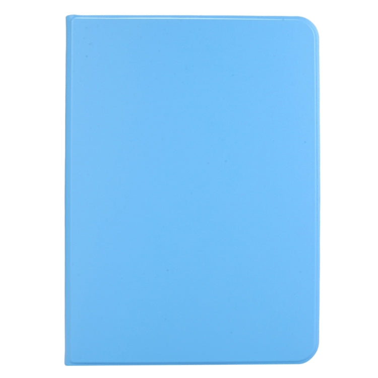 For iPad Air 13 2025 / 2024 Stretch Voltage Plain Leather Smart Tablet Case(Light Blue) by bashfashion