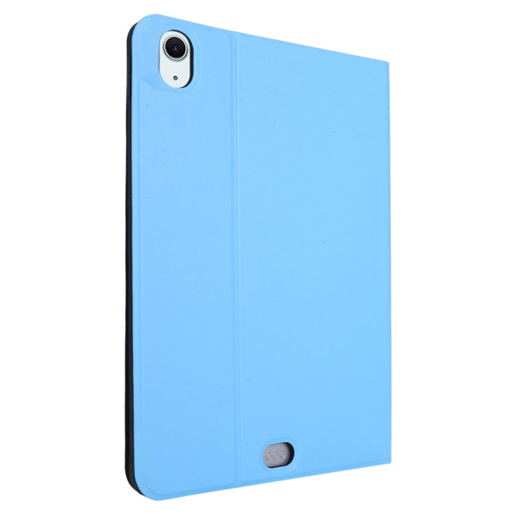 For iPad Air 13 2025 / 2024 Stretch Voltage Plain Leather Smart Tablet Case(Light Blue) by bashfashion