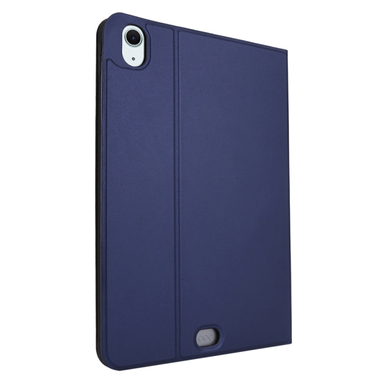 For iPad Air 13 2025 / 2024 Stretch Voltage Plain Leather Smart Tablet Case(Dark Blue) by bashfashion