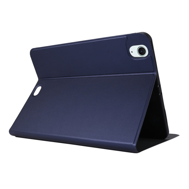 For iPad Air 13 2025 / 2024 Stretch Voltage Plain Leather Smart Tablet Case(Dark Blue) by bashfashion