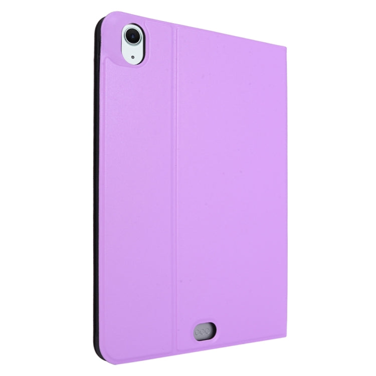 For iPad Air 13 2025 / 2024 Stretch Voltage Plain Leather Smart Tablet Case(Purple) by bashfashion