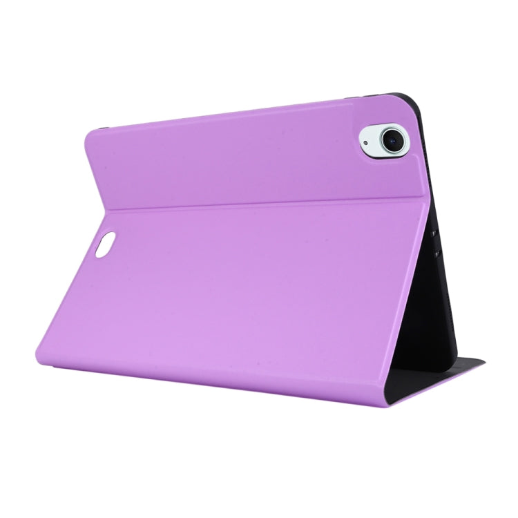 For iPad Air 13 2025 / 2024 Stretch Voltage Plain Leather Smart Tablet Case(Purple) by bashfashion
