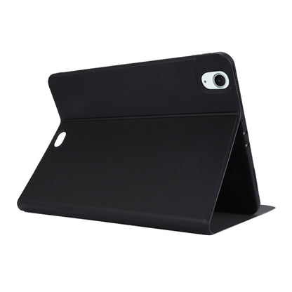 For iPad Air 11 2025 / 2024 Stretch Voltage Plain Leather Smart Tablet Case(Black) by bashfashion