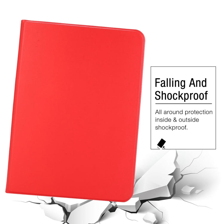 For iPad Air 11 2025 / 2024 Stretch Voltage Plain Leather Smart Tablet Case(Red) by bashfashion