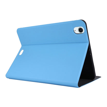 For iPad Air 11 2025 / 2024 Stretch Voltage Plain Leather Smart Tablet Case(Light Blue) by bashfashion