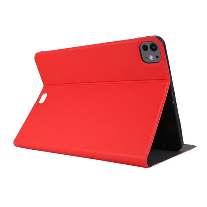 For iPad Pro 11 2025 / 2024 Stretch Voltage Plain Leather Smart Tablet Case(Red) by bashfashion