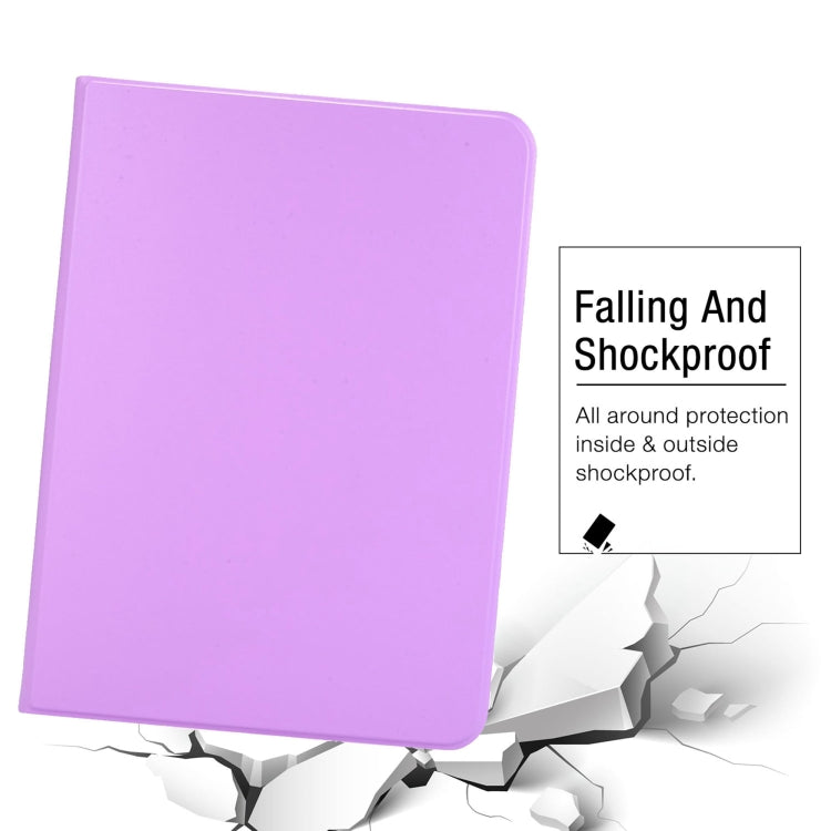 For iPad Pro 11 2025 / 2024 Stretch Voltage Plain Leather Smart Tablet Case(Purple) by bashfashion