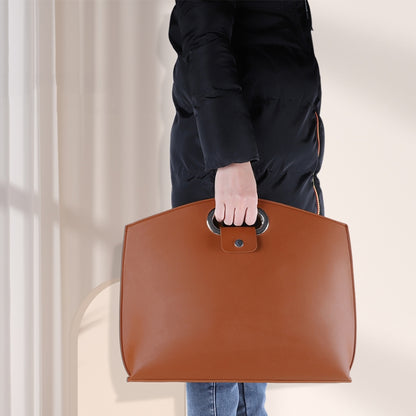 Waterproof PU Laptop Handbag Inner Bag for 12-14 inch Laptop(Brown) by bashfashion