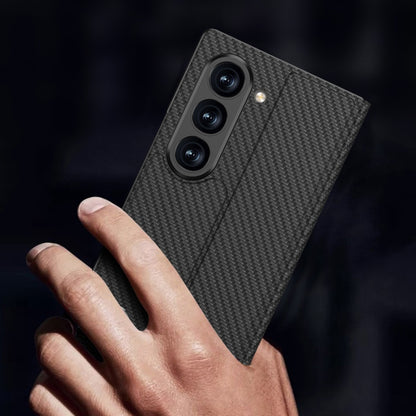 For Samsung Galaxy Z Fold6 GKK Integrated Flip Leather Phone Case(Black) by GKK