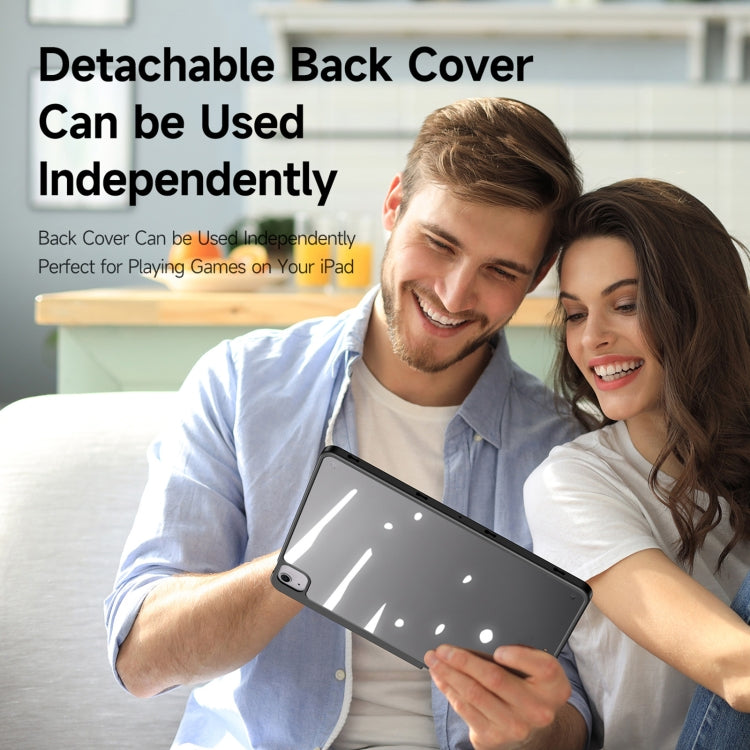 For iPad Air 13 2024 / 2025 DUX DUCIS Magi Series Smart Leather Tablet Case(Black) by DUX DUCIS