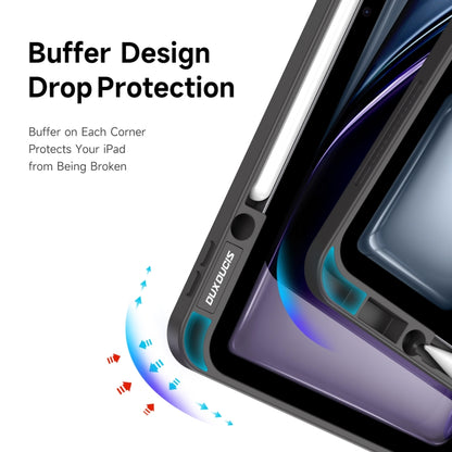 For iPad Air 13 2024 / 2025 DUX DUCIS Magi Series Smart Leather Tablet Case(Grey) by DUX DUCIS