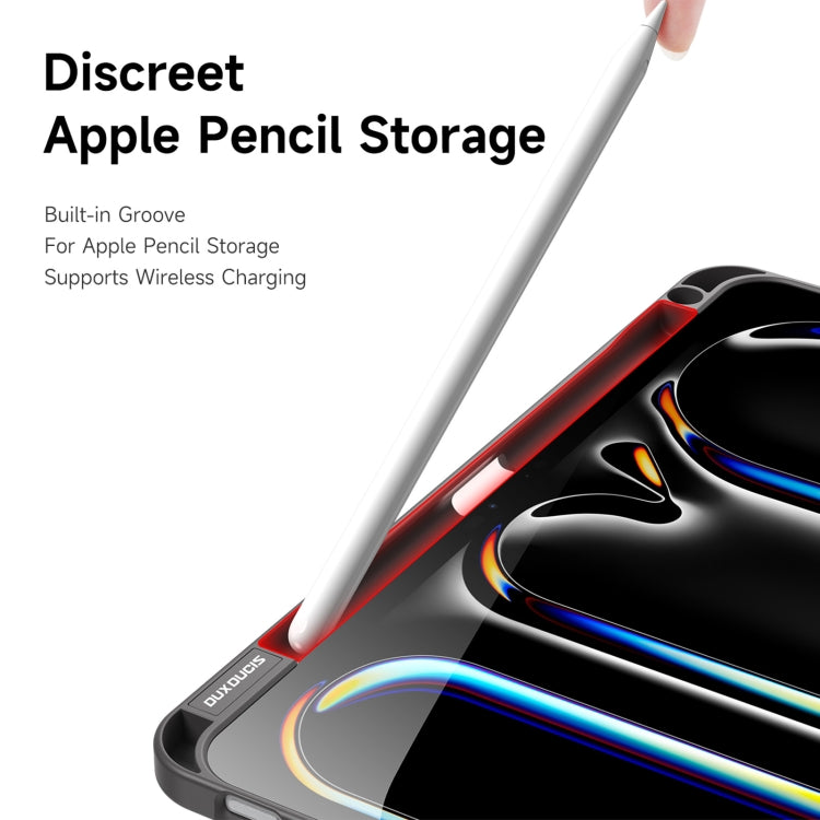 For iPad Pro 11 2025 / 2024 DUX DUCIS Magi Series Smart Leather Tablet Case(Grey) by DUX DUCIS