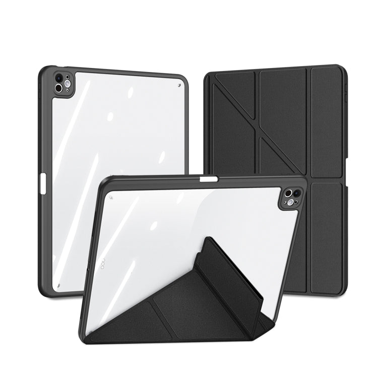 For iPad Pro 13 2025 / 2024 DUX DUCIS Magi Series Smart Leather Tablet Case(Black) by DUX DUCIS