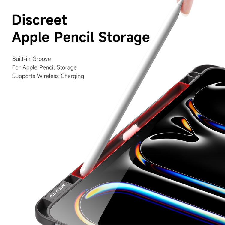 For iPad Pro 13 2025 / 2024 DUX DUCIS Magi Series Smart Leather Tablet Case(Grey) by DUX DUCIS