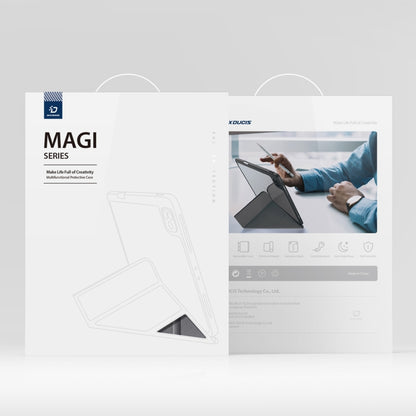 For iPad Pro 13 2025 / 2024 DUX DUCIS Magi Series Smart Leather Tablet Case(Grey) by DUX DUCIS