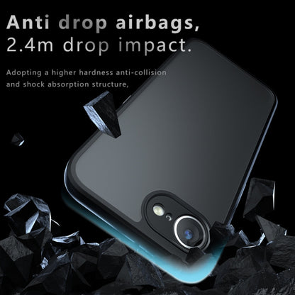 For iPhone 16e Armor Precise Hole PC Hybrid TPU Phone Case(Frosted Black) by bashfashion