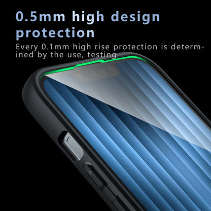For iPhone 16e Armor Precise Hole PC Hybrid TPU Phone Case(Frosted Black) by bashfashion