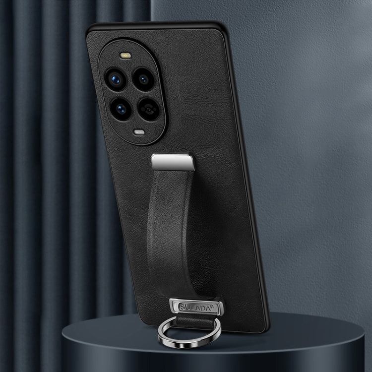 For Huawei nova 13 Pro SULADA PC Hybrid Leather Texture Skin Feel Shockproof Phone Case(Black) by SULADA