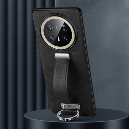 For Huawei Mate 70 Pro / Mate 70 Pro+ SULADA PC Hybrid Leather Texture Skin Feel Shockproof Phone Case(Black) by SULADA