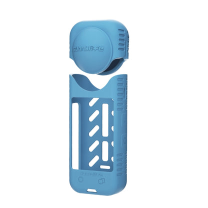 For Insta360 X4 / X5 Sunnylife Silicone Shockproof Case Lens Body Cover Kit(Blue) by Sunnylife