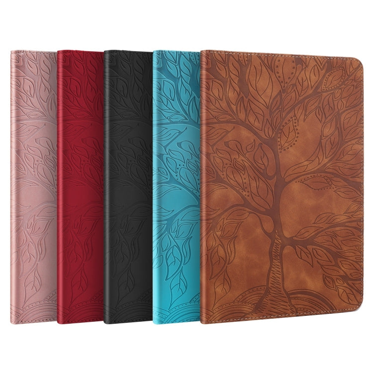 For iPad Pro 13 2025 / 2024 Tree Life Series Embossed Smart Leather Tablet Case(Black) by bashfashion