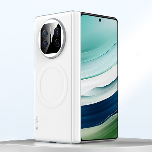 For Huawei Mate X5 SULADA Skin Feel Liquid Leather Shockproof Phone Case(White) by SULADA
