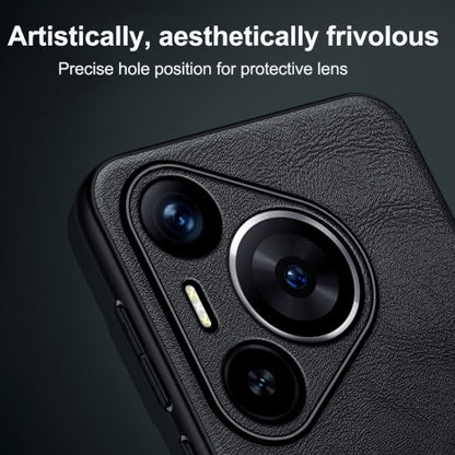 For Huawei nova 12 / nova 13 SULADA Shockproof TPU Hybrid Handmade Leather Phone Case(Brown) by SULADA