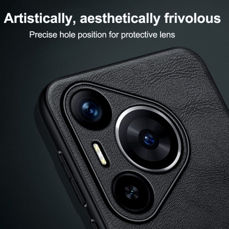 For Huawei nova 13 Pro SULADA Shockproof TPU Hybrid Handmade Leather Phone Case(Blue) by SULADA