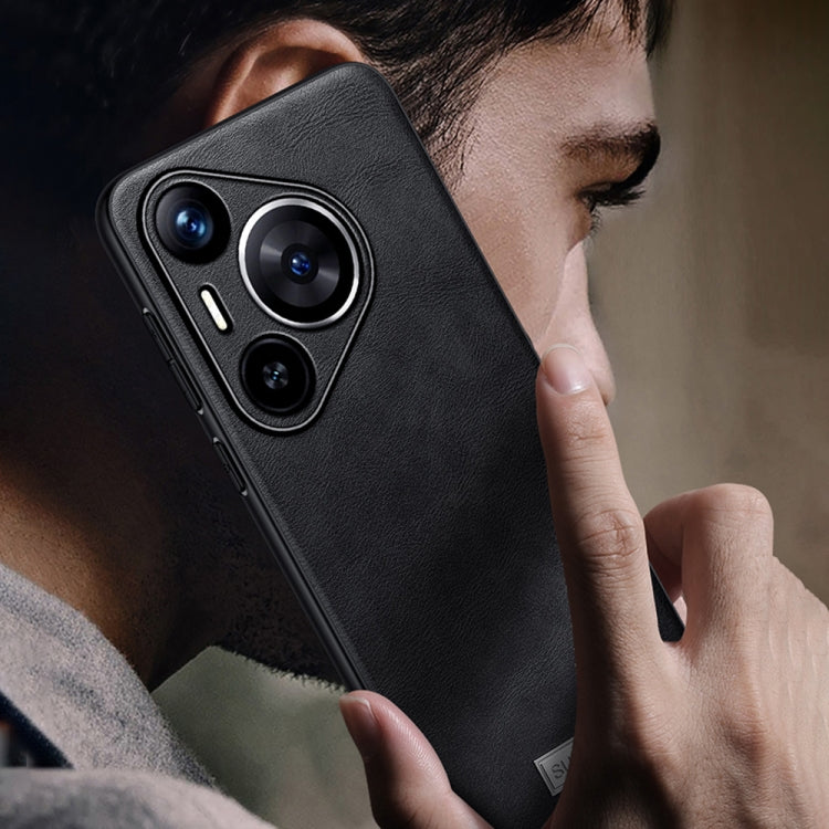 For Huawei Pura 70 Pro / 70 Pro+ SULADA Shockproof TPU Hybrid Handmade Leather Phone Case(Green) by SULADA