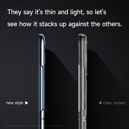 For Huawei P50 Pocket SULADA Electroplated Laser Engraving Texture PC Phone Case(Black) by SULADA