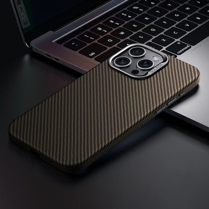 For iPhone 15 Pro Max SULADA 600D Kevlar Texture PC Shockproof Phone Case(Brown) by SULADA