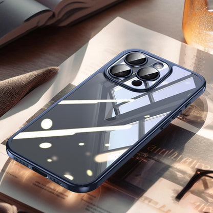 For iPhone 15 Pro SULADA Electroplating Frosted PC + TPU Shockproof Phone Case(Blue) by SULADA