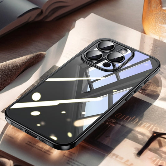 For iPhone 14 Pro Max SULADA Electroplating Frosted PC + TPU Shockproof Phone Case(Black) by SULADA