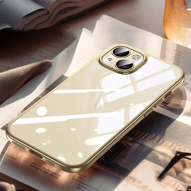 For iPhone 15 Plus SULADA Electroplating Frosted PC + TPU Shockproof Phone Case(Gold) by SULADA