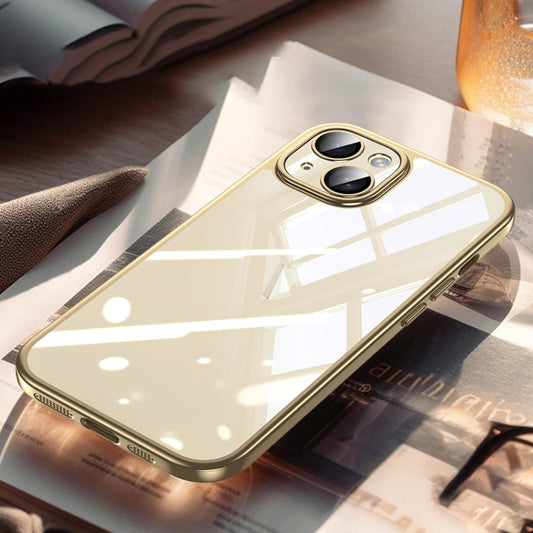 For iPhone 15 Plus SULADA Electroplating Frosted PC + TPU Shockproof Phone Case(Gold) by SULADA